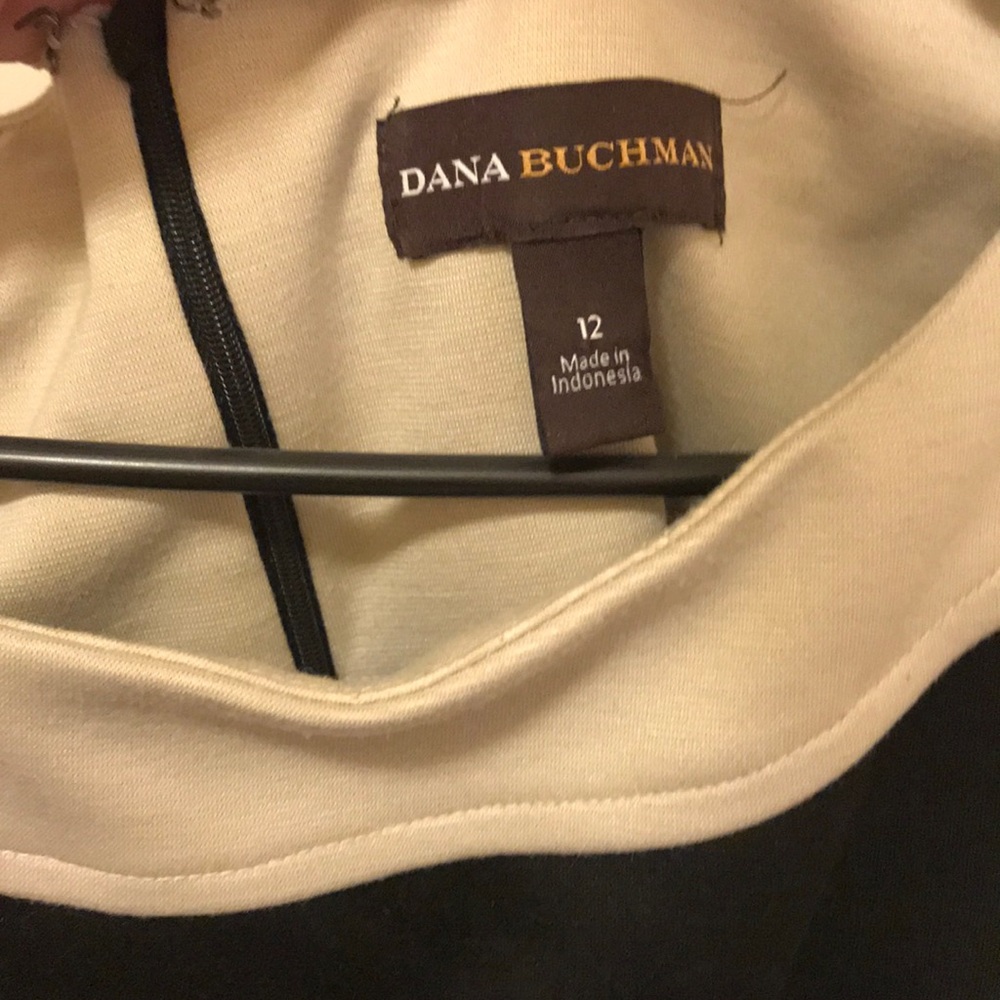 Black and Tan Dana Buchanan sheath dress size 12 - Picture 3 of 3
